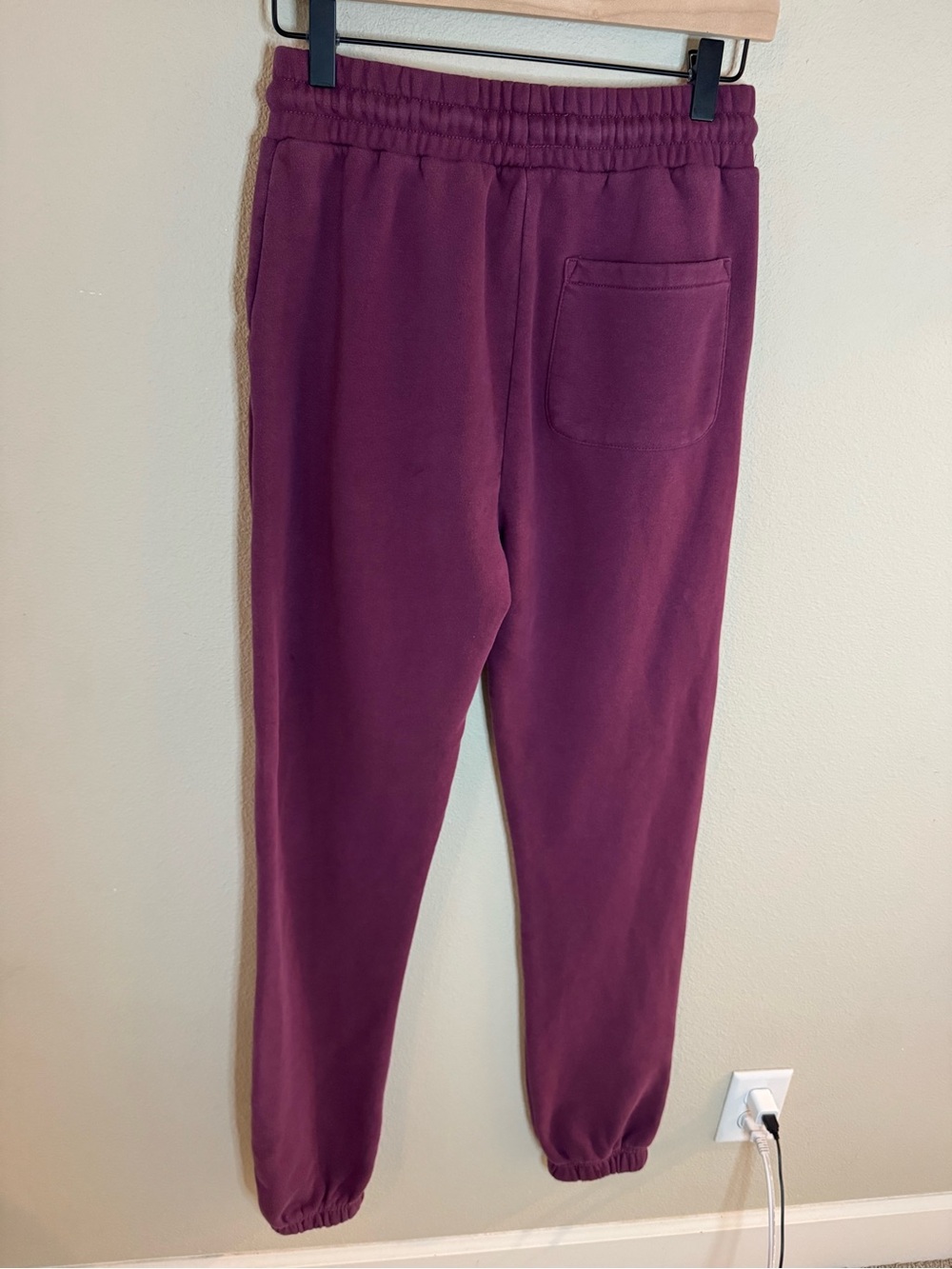 American Tall Plum Purple Joggers Small Tall 31” Inseam - Picture 2 of 6